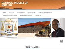 Tablet Screenshot of catholicdiocesenakuru.org